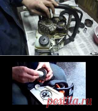 Видео-инструкция пользователя бензопилы STIHL MS180. Ремонт