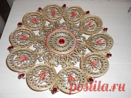 тоже из бумажных трубочек