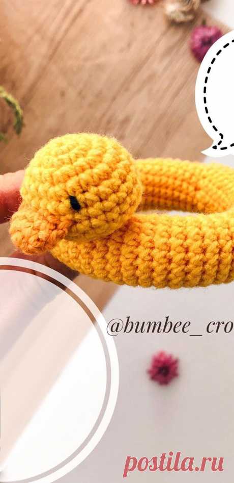 PDF Круг Уточка крючком. FREE crochet pattern; Аmigurumi animal patterns. Амигуруми схемы и описания на русском. Вязаные игрушки и поделки своими руками #amimore - уточка, утка, утёнок, спасательный круг, надувной круг.