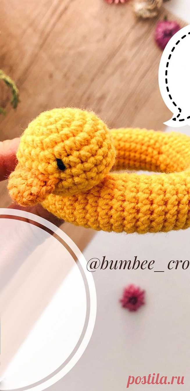 PDF Круг Уточка крючком. FREE crochet pattern; Аmigurumi animal patterns. Амигуруми схемы и описания на русском. Вязаные игрушки и поделки своими руками #amimore - уточка, утка, утёнок, спасательный круг, надувной круг.