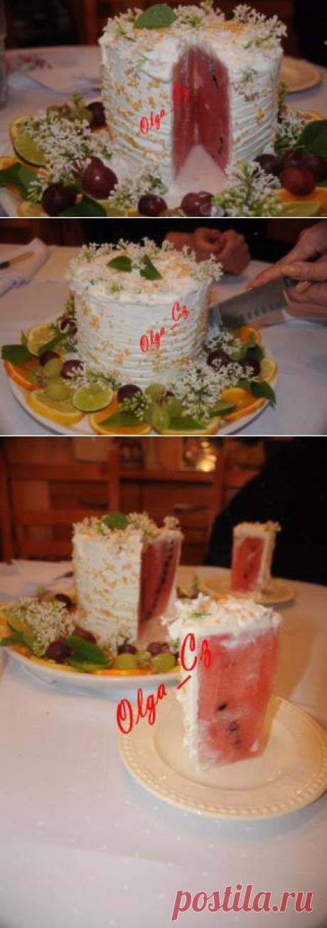 &quot;Торт&quot; из арбуза. Найдено в инете. | ЖЕНСКИЙ МИР