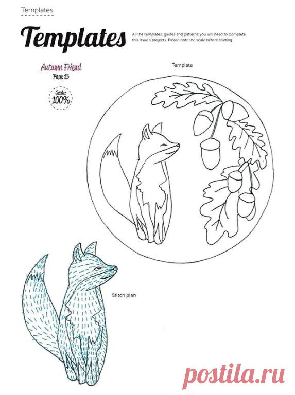 🦋🌶 Вышивка: лисичка