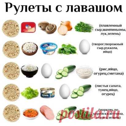 Топ-5 рулетов с лавашом
