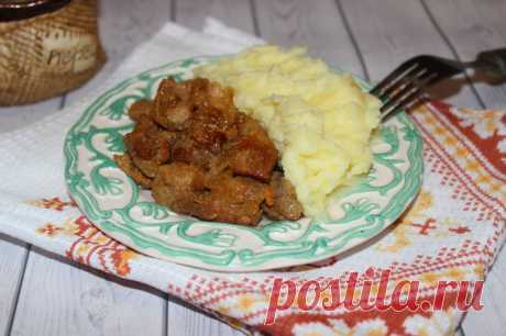 Свинина жареная с луком на сковороде | Ом-ном-ном с Мариной М