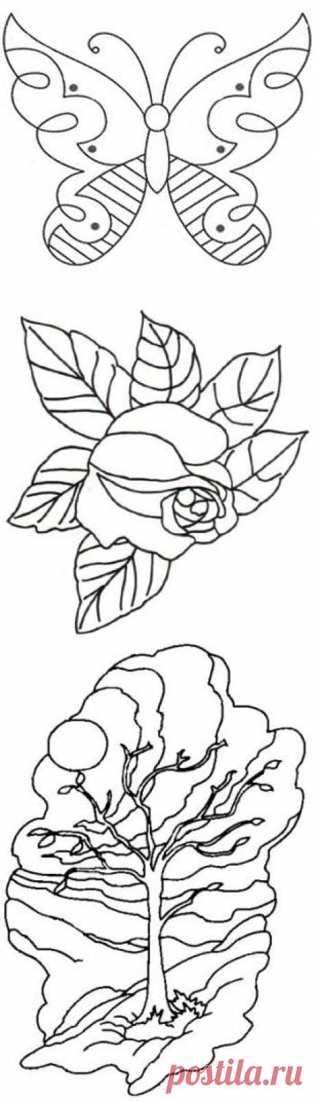 Рисунки для витражей.