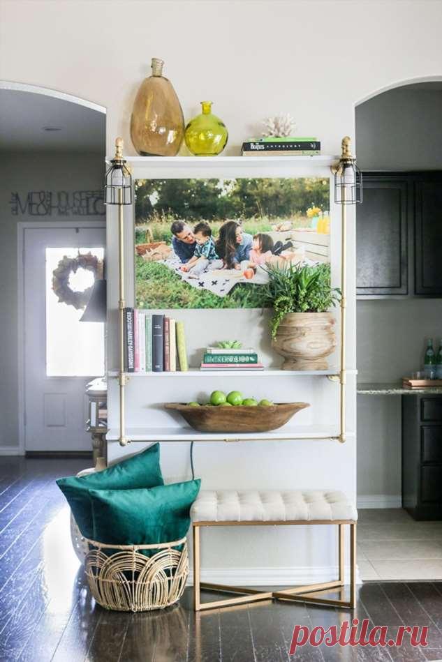 Гламурный стеллаж с подсветкой своими руками. Просто и очень красиво | Краше Всех