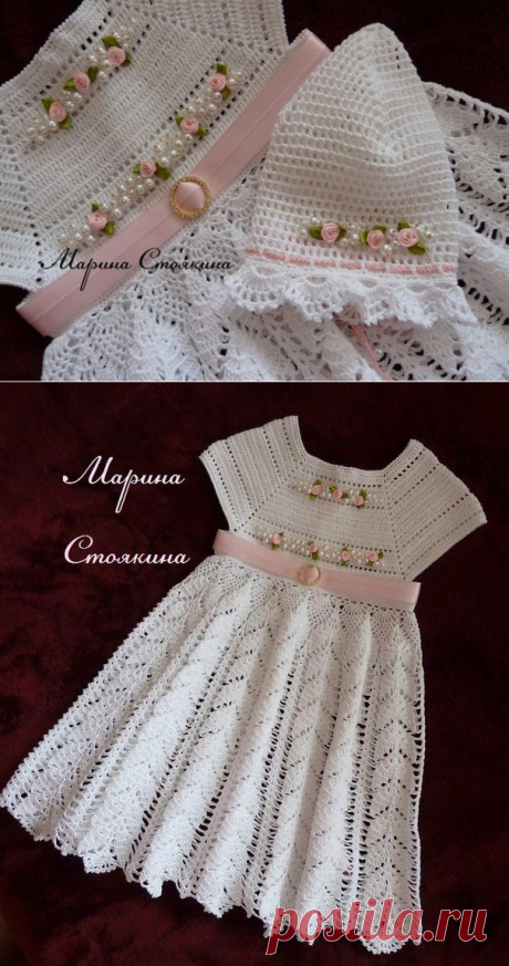 Нарядный комплект для девочки. Схемы