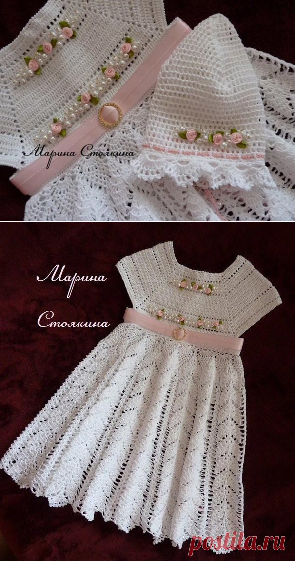 Нарядный комплект для девочки. Схемы