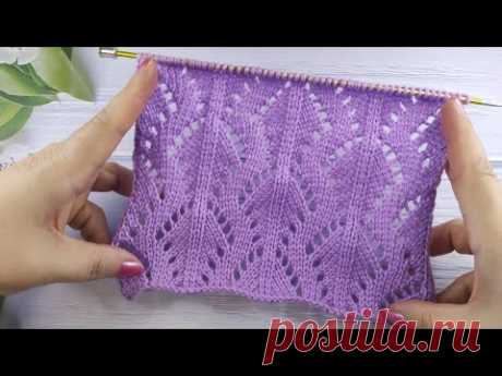 Lace Stitch Knit Pattern | Ajourmuster stricken | Punto Traforato ai ferri | Point Ajouré de Tricot