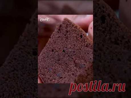 Chocolate Taiwanese Castella Cake #shorts