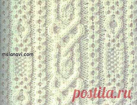 Рельефный узор (вязание спицами)