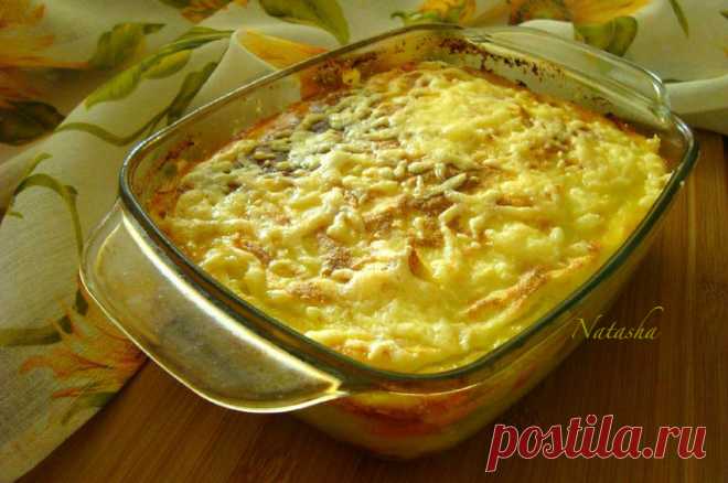 Картофельная запеканка с фаршем в духовке рецепт