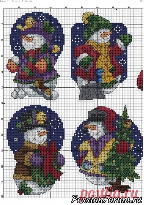 Топик новогодний -1 - запись пользователя Ольга в сообществе Вышивка в категории Вышивка крестом