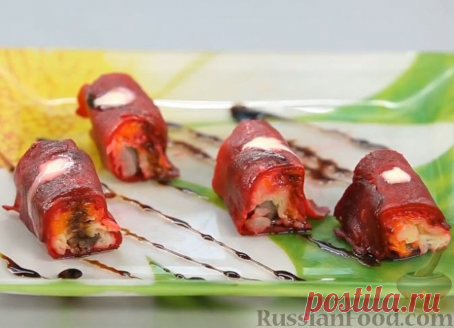 Салат "Шуба" в стиле фьюжн на RussianFood.com