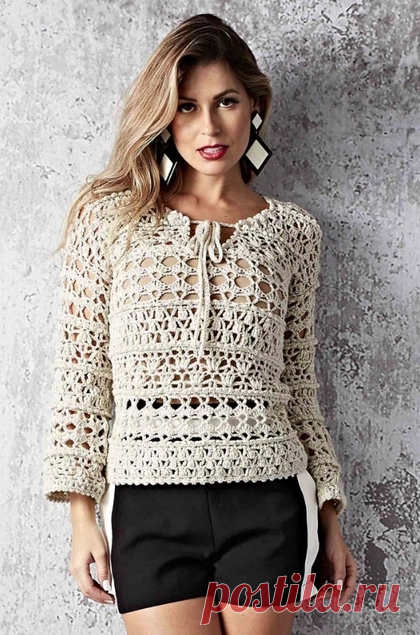 Irish crochet &: CROCHET BLOUSE.
