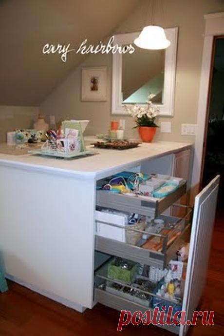 DIY Ikea craft table | Studio - Organization | Ремесла, Ремесленные Столы и Ikea