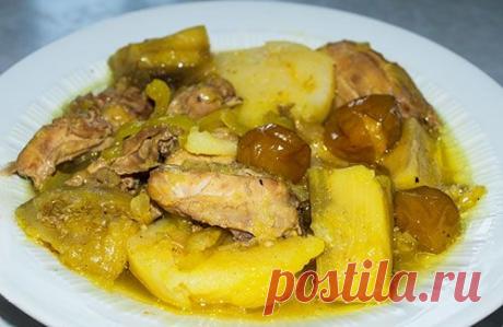 Рагу с курицей, картошкой и баклажанами | Raznosole.com