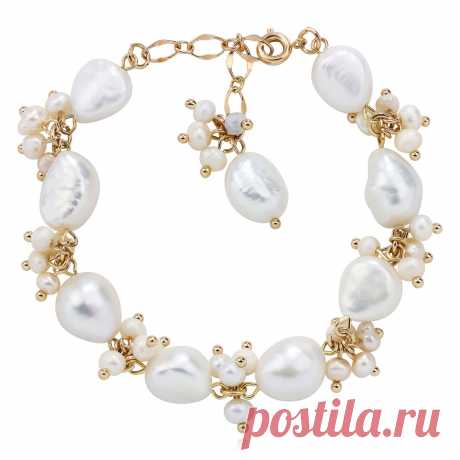Браслет с барочным жемчугом, Grande Stella (Арт.: 80296-7) купить по выгодной цене в Интернет-магазине Море блеска