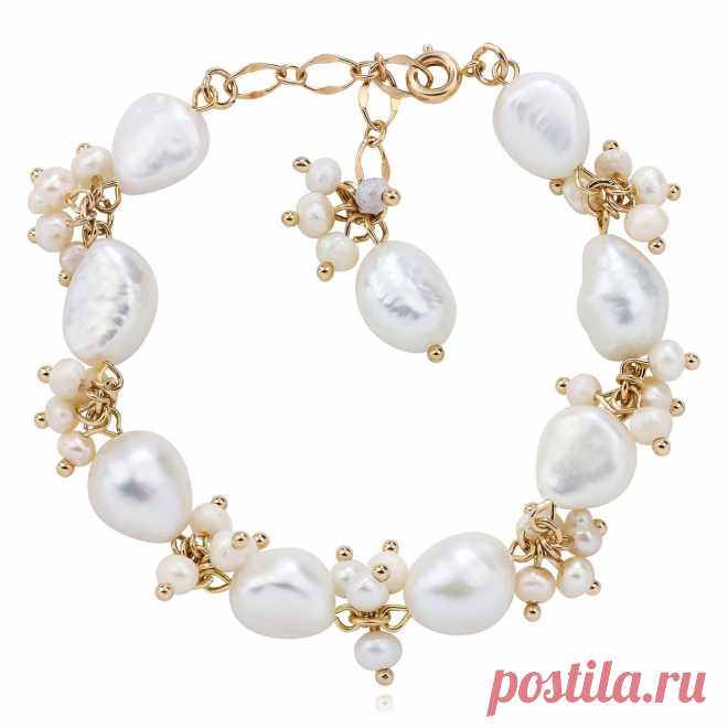 Браслет с барочным жемчугом, Grande Stella (Арт.: 80296-7) купить по выгодной цене в Интернет-магазине Море блеска