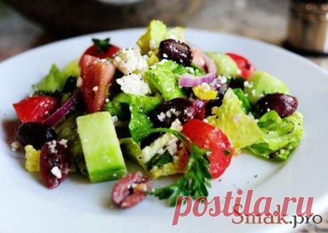Салат греческий с сыром фета рецепт с фото