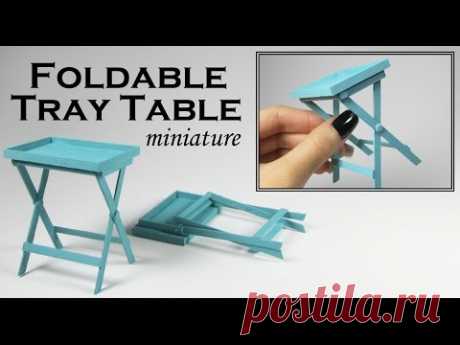 Miniature Folding Tray Table (Actually folds up!)