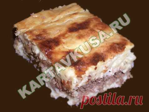 КАРТОФЕЛЬНАЯ ЗАПЕКАНКА С ФАРШЕМ | КартаВкуса.ру - рецепты с фото