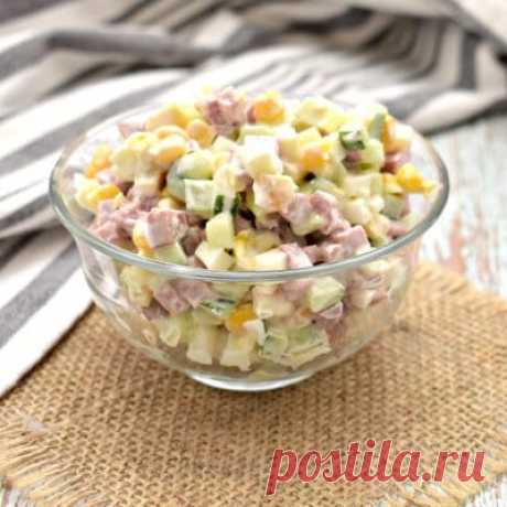 Салат из огурцов - сытный и полезный