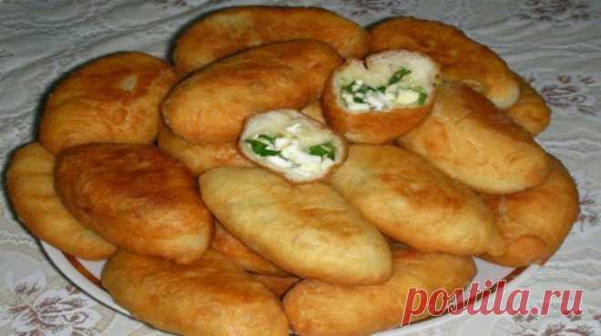 Пирожки жареные с луком, рисом и яйцом - lublugotovit.me