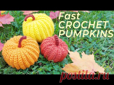 Quick and easy crochet pumpkin