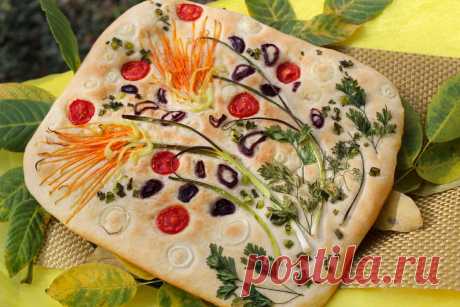 Фокачча с овощами в стиле фокачча-арт | HandMade39.Ru | Яндекс Дзен
