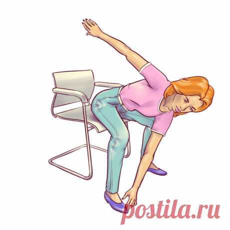 6 упражнений для плоского живота, которые можно делать прямо на стуле - Советы и лайфхаки Упражнение 1 Укрепляет мышцы живота, улучшает пищеварение, а также помогает сжечь жир. Как выполнять: 1. Сядьте на стул. Спина прямая, не опираемся на спинку стула. 2. Поставьте ноги на пол перед собой на ширине таза. 3. Держите спину прямо. Поднимите правое колено и подтяните его к груди. Живот в это время тянется к позвоночнику. 4. […]