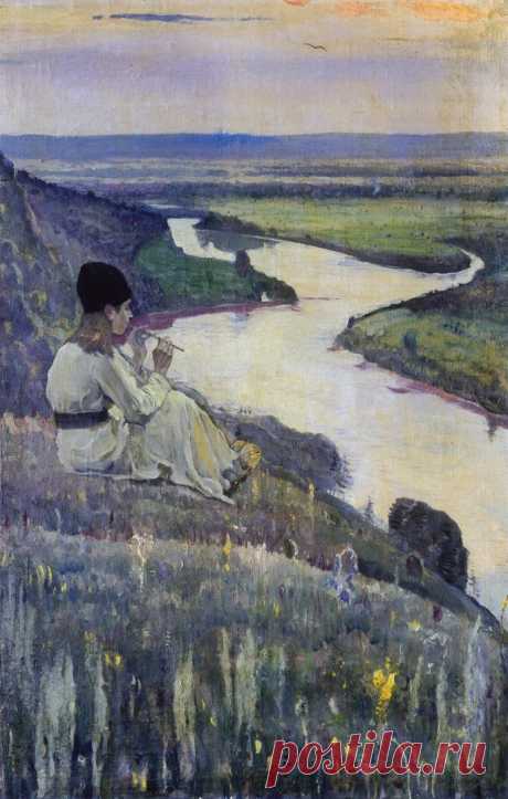 Художник Михаил Васильевич Нестеров (1862-1942).
"На земле покой", 1921 г
