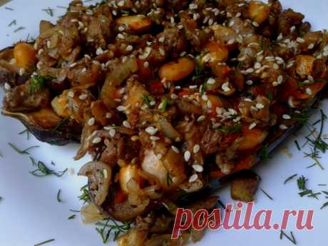 ВКУСНЕЙШИЕ БАКЛАЖАНЫ С ОСТРОЙ ФАСОЛЬЮ.