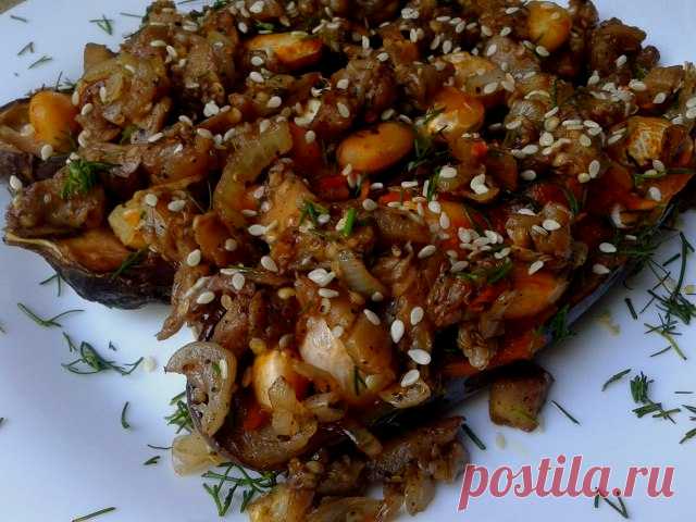 ВКУСНЕЙШИЕ БАКЛАЖАНЫ С ОСТРОЙ ФАСОЛЬЮ.