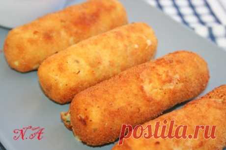 Картофельные палочки с сыром и соусом : Закуски и бутерброды