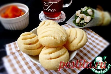 Сахарное печенье с курагой – кулинарный рецепт