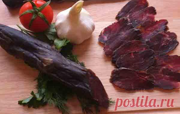 Конская колбаса казы - Кулинарные рецепты 