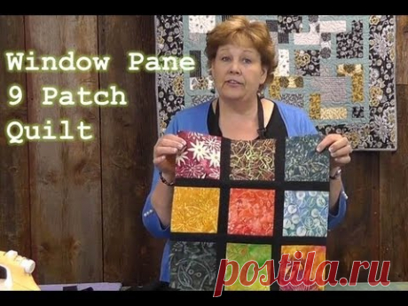 Window Pane 9 Patch Quilt Tutorial