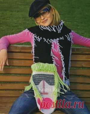 Шарф с маской. Вязание для женщин / Шапки береты шарфы / Крючком