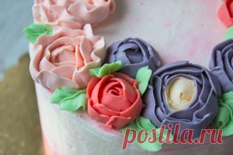 Масляный крем на швейцарской меренге