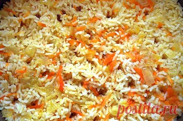 Дикий рис с кукурузой, обжаренной морковкой