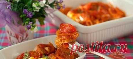 Горбуша, запеченная в томатном соусе, рецепт — Вкусо.ру