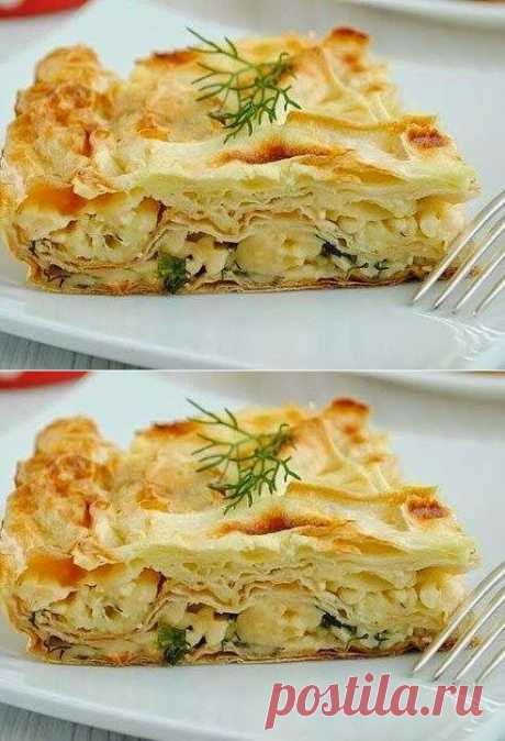 Лучшие кулинарные рецепты: Пирог из лаваша с сыром