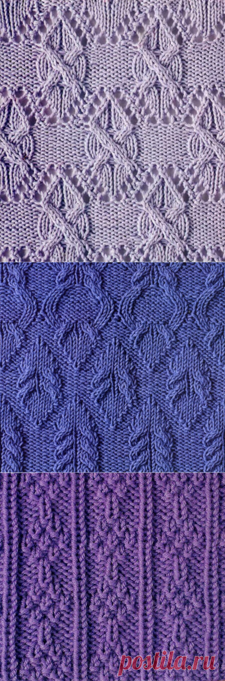 20 потрясающих узоров спицами, которые подойдут ко всему! | Факультет рукоделия | Яндекс Дзен