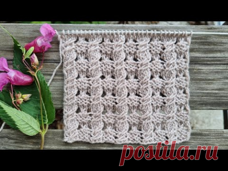 Рельефно-ажурный узор для французских кофточек
