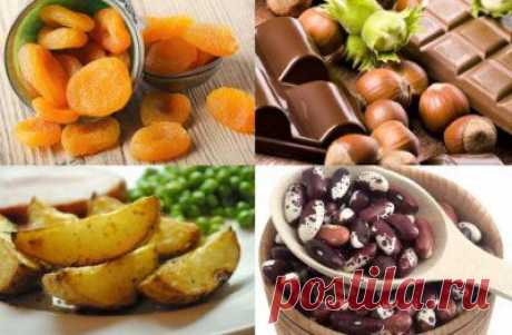 Калий в продуктах питания