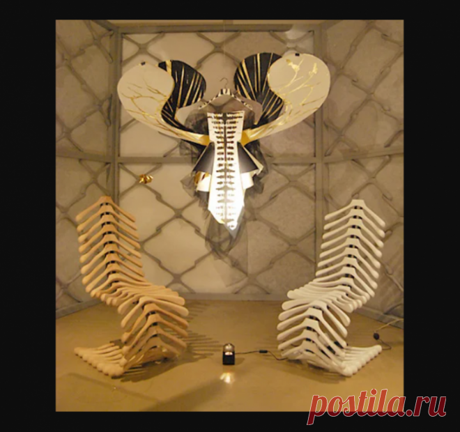 Мебель из плечиков (подборка)