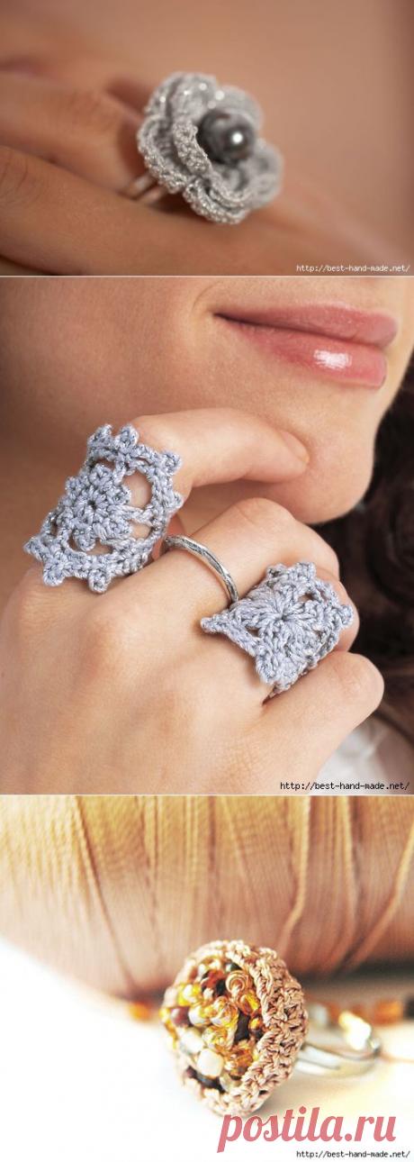Вязаные кольца:) Идеи, мастер-классы.