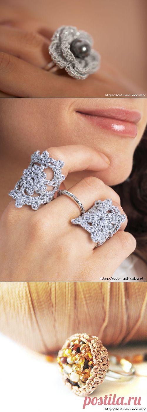 Вязаные кольца:) Идеи, мастер-классы.