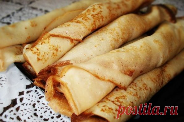 Блины на молоке тонкие — рецепт